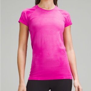 lululemon pink tie dye swifly tech